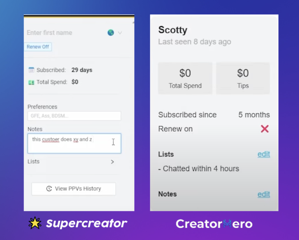 Onlyfans Chatting Tools: Supercreator Vs. Creator Hero CRM (Customer Relationship Management)