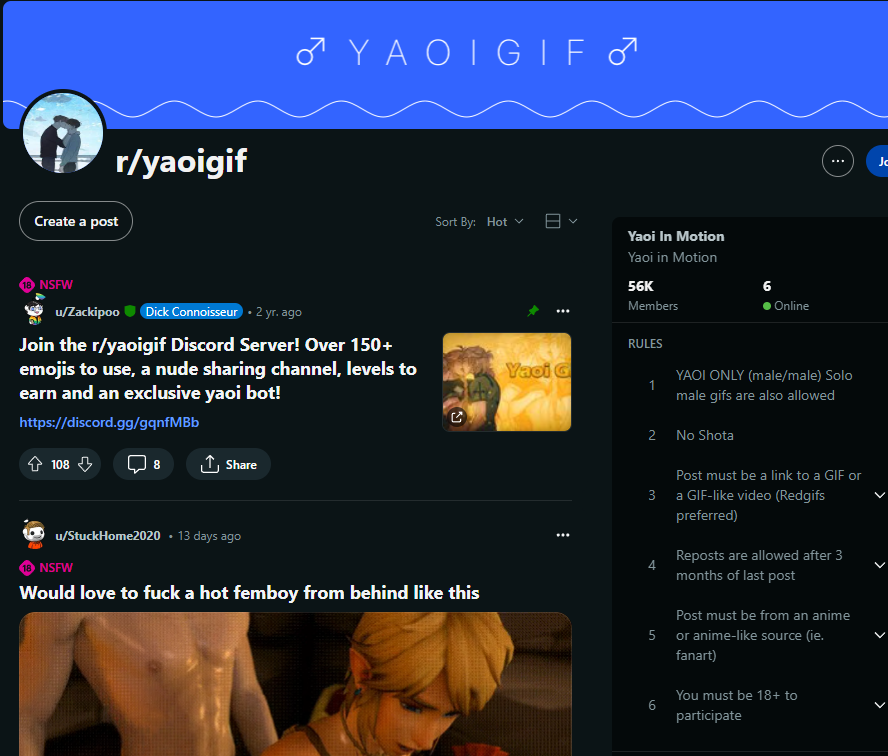 Community For Gay Hentai  Reddit - r/yaoigif