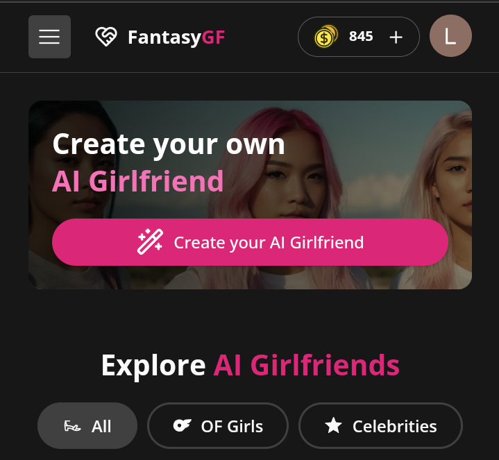 FantasyGf pour le porno GILF AI 