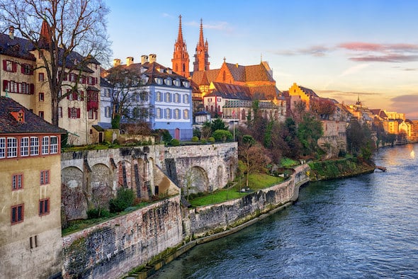 Old town in basel for meeting women