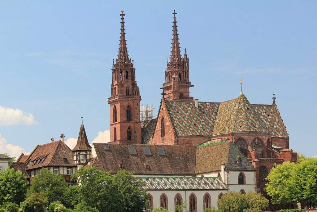 The Basel Minster tower perfect for dates with Basel women